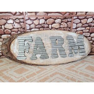 Home-made Farm Plaque